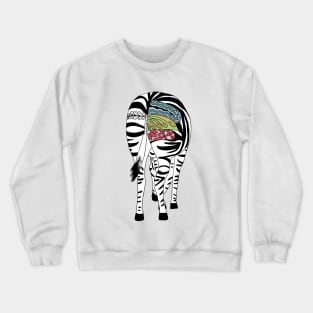 Buntes Zebra Crewneck Sweatshirt